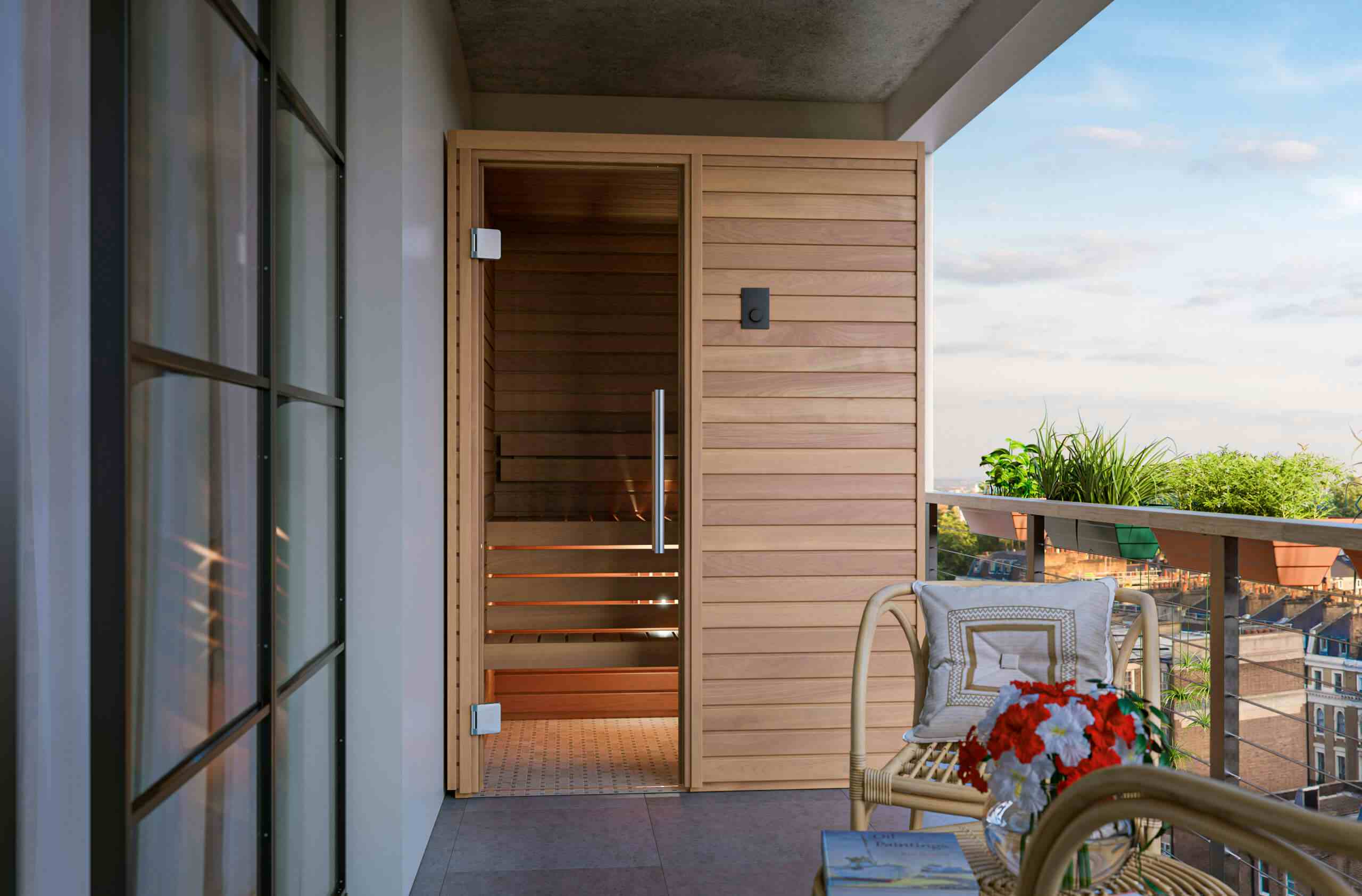 Pre-built sauna